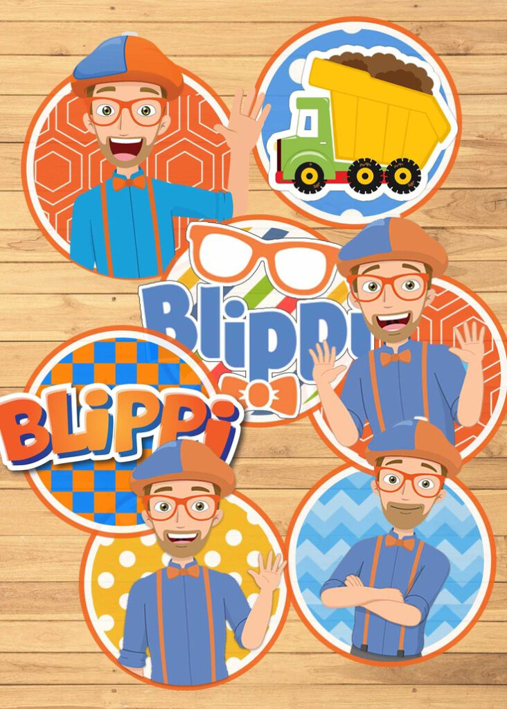 Free Blippi Printable Cupcake Toppers Oscarsitosroom Cupcake 