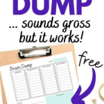 Free Brain Dump Template To Get Organized Brain Dump Brain Dump