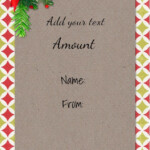 Free Christmas Gift Certificate Template Customize Online Download