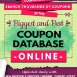 Free Coupon Database Online Updated Daily With Printable Grocery