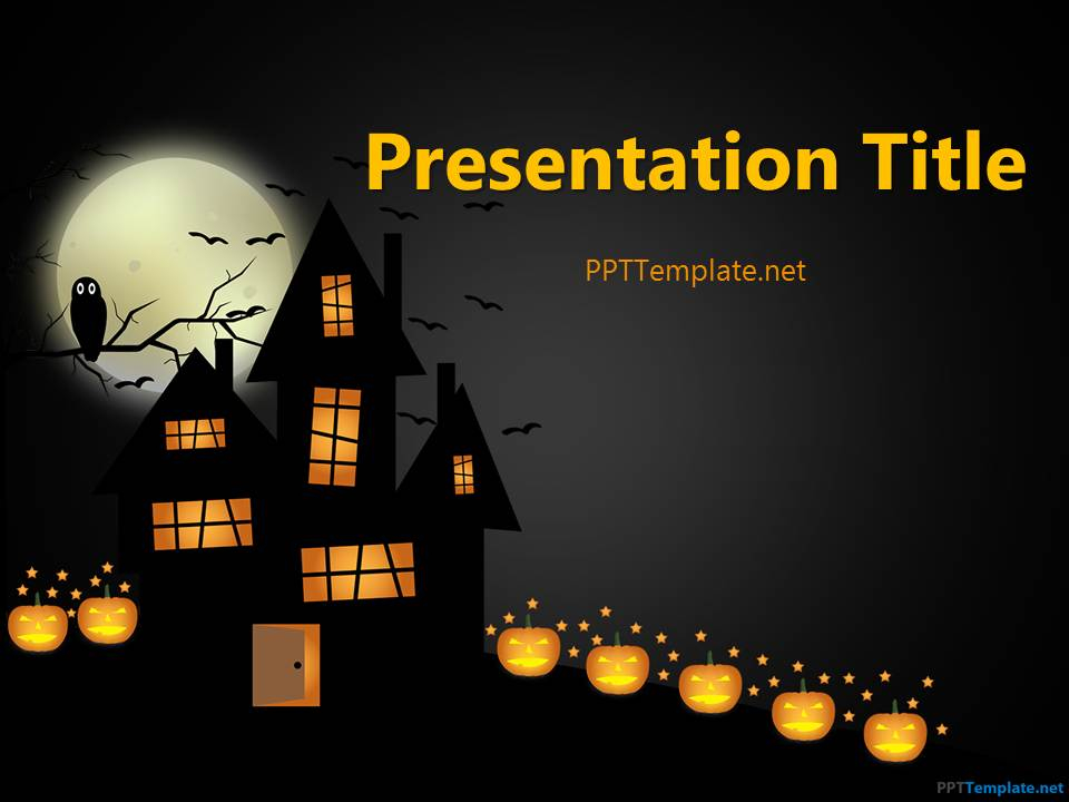 Free Dark Halloween PPT Template