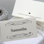 FREE DIY Printable Place Card Template And Tutorial Polka Dot Wedding