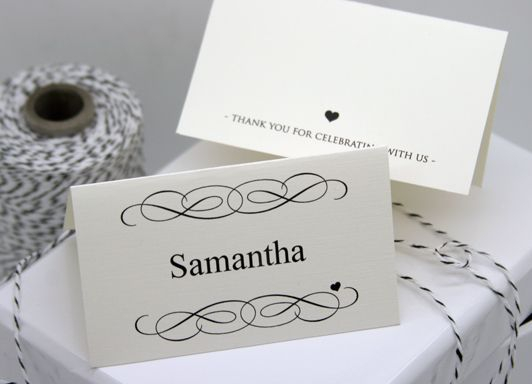 FREE DIY Printable Place Card Template And Tutorial Polka Dot Wedding 