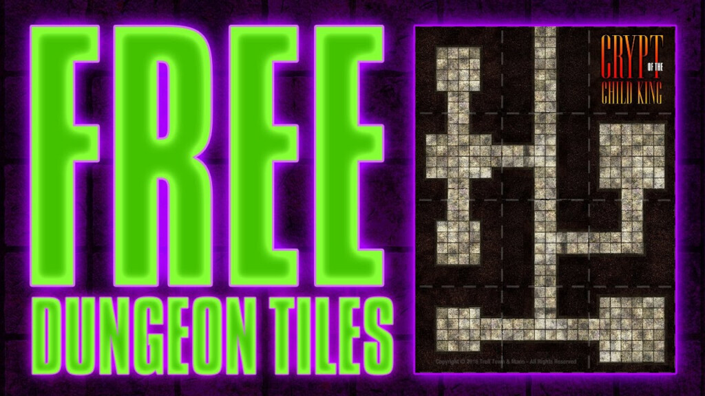 Free Dungeon Tiles 1 PDF From Master Set s D D Miniatures RPG Map 