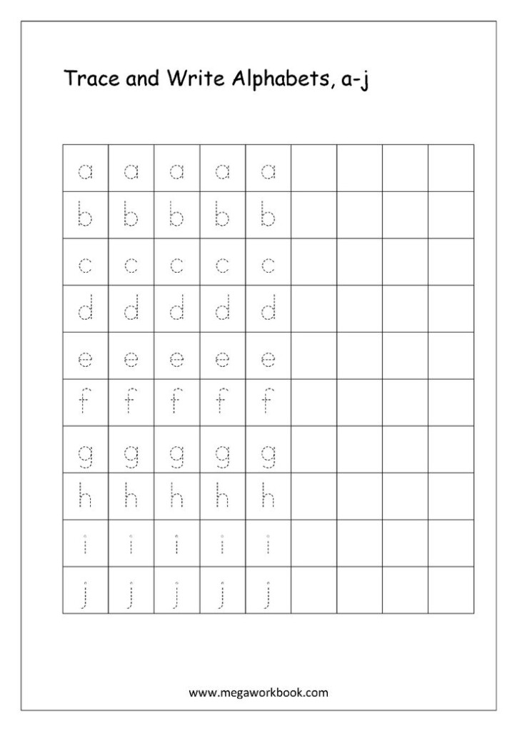 Free English Worksheets Alphabet Writing Small Letters Letter 