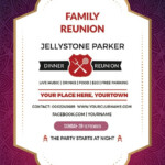 Free Family Dinner Reunion Invitation Template Download 344
