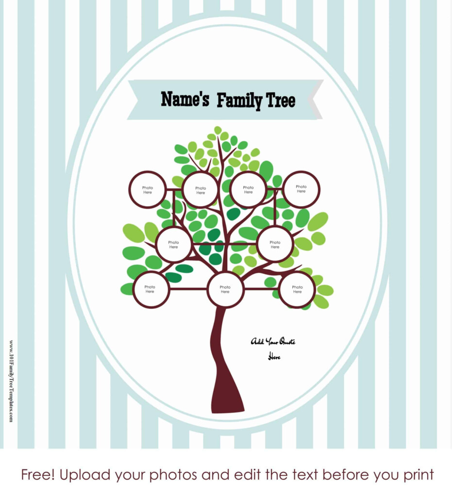 Free Family Tree Poster Customize Online Then Print At Home