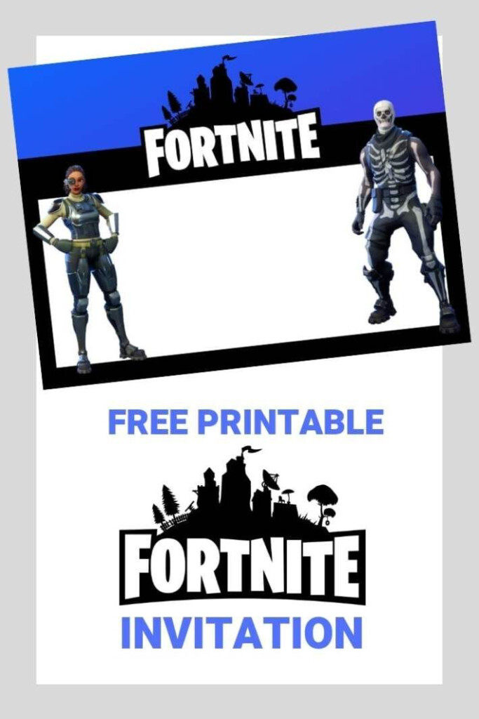 Free Fortnite Invitations For Print Or Sending Digitally Birthday 