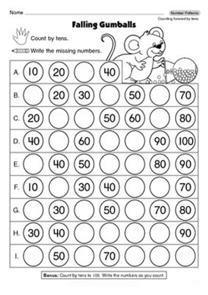 Free Fun Missing Number Worksheets Math Worksheets Math Activities 