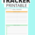 FREE Goal Tracker Printable No Email Opt in Required Goal Tracker