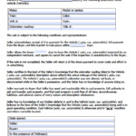 Free Illinois Motor Vehicle Secretary Of State Bill Of Sale Form