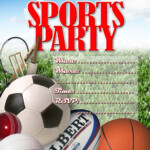 FREE Kids Party Invitations Sports Party Invitation Sports Birthday