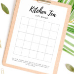 FREE Kitchen Tea Bingo Game Printable