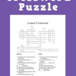 Free Lent Crossword Puzzle Printable For Kids And Teens