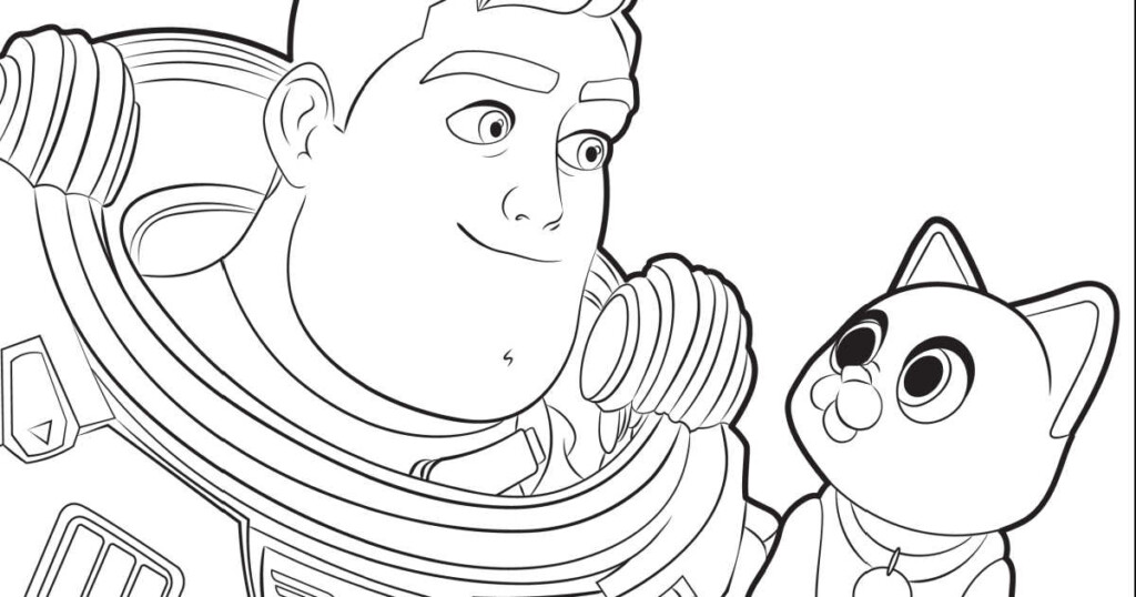 Free Lightyear Buzz Sox Coloring Page Mama Likes This