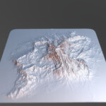 Free Mountain Displacement Map Pack Download Free 3D Model By Arc4g