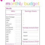 Free Patriotic Printable Monthly Budget Printable Budget Planner