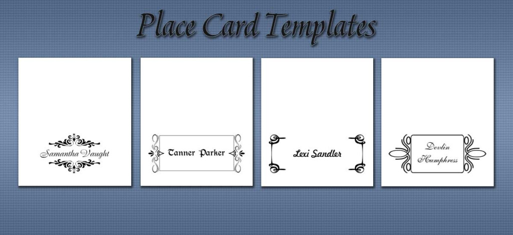 Free Place Card Templates