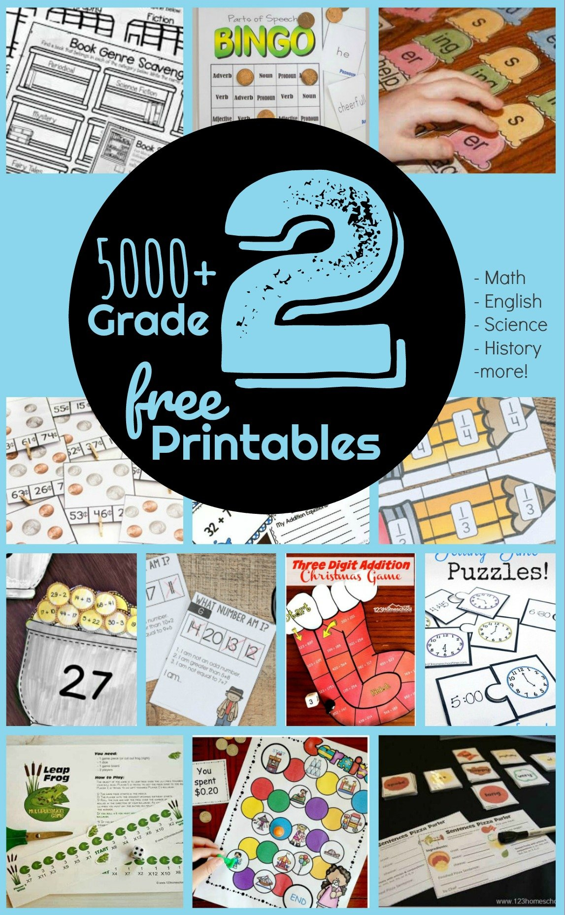 FREE Printable 2nd Grade Worksheets