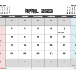 Free Printable April 2023 Calendar 12 Templates