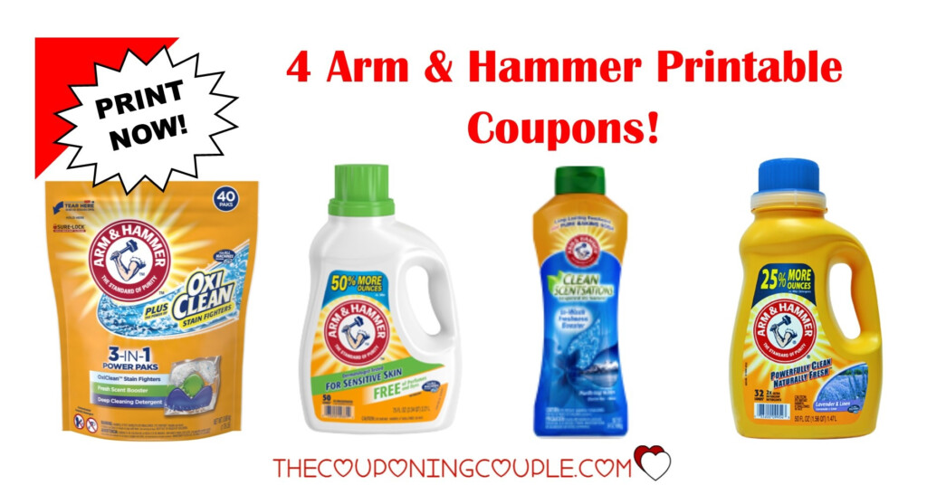Free Printable Arm And Hammer Laundry Detergent Coupons Free Printable