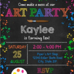 FREE Printable Art Party Invitation Template Art Party Invitations