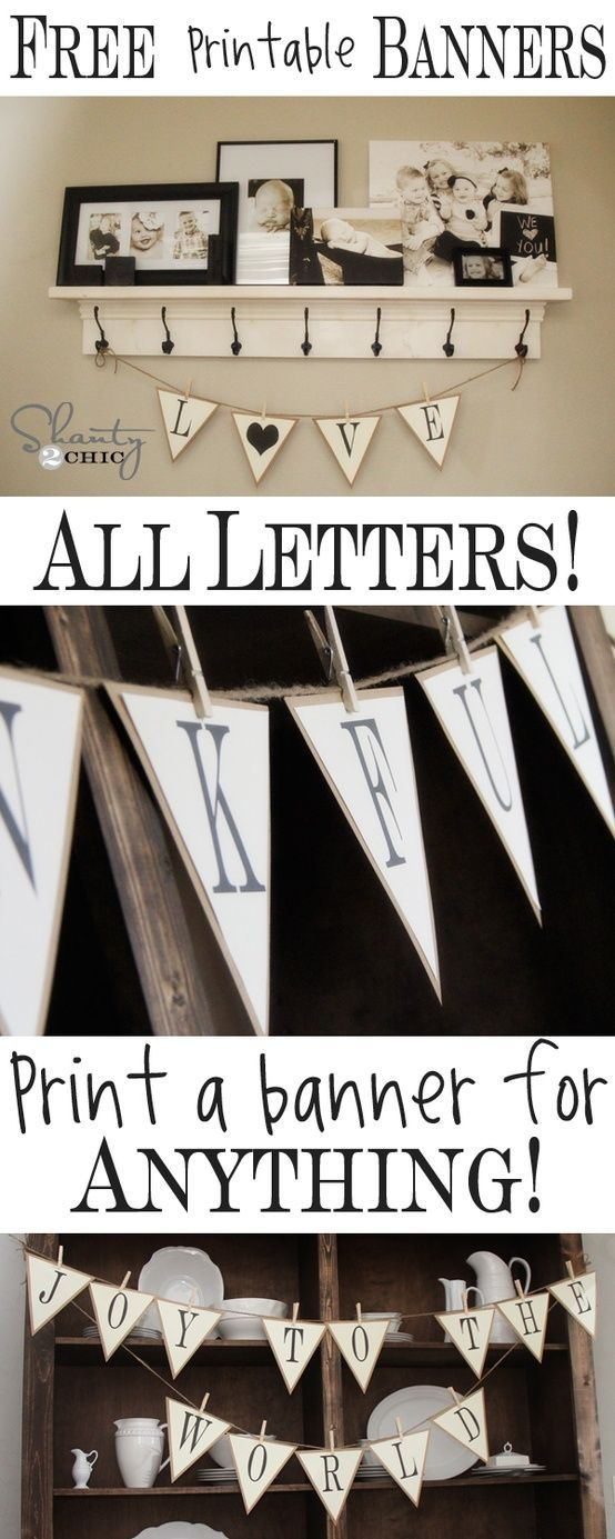 Free Printable Banner Alphabet Free Printable Banner Free Printable