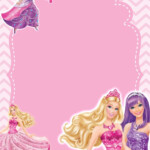 FREE Printable Barbie Birthday Invitation Templates Convite Barbie