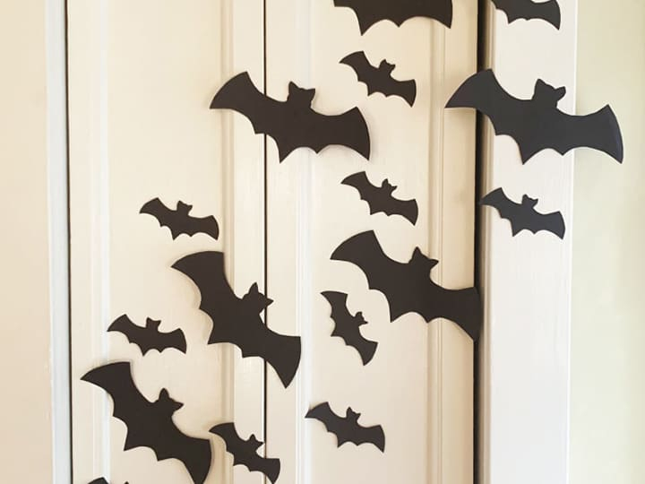 Free Printable Bat Template DIY Halloween Decorations Pjs And Paint