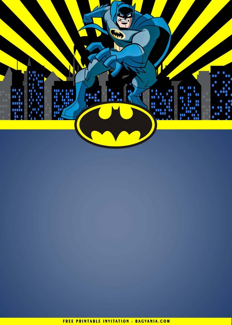 FREE Printable Batman Birthday Party Invitation Templates Bagvania ...