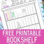 FREE Printable Bookshelf Reading Log For Planners Bullet Journals