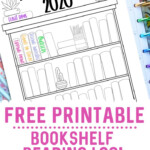 FREE Printable Bookshelf Reading Log Tracker And Coloring Page For Kids