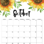 Free Printable Calendar 2019 Floral Paper Trail Design