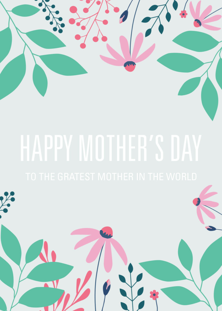 Free Printable Card Template For Mother s Day