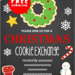 Free Printable Christmas Cookie Exchange Invitations Templates