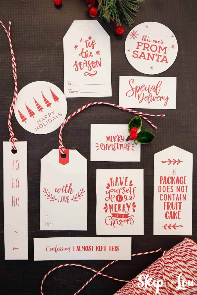 Free Printable Christmas Gift Tags Skip To My Lou