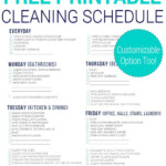 Free Printable Cleaning Schedule Money Saving Mom Money Saving Mom