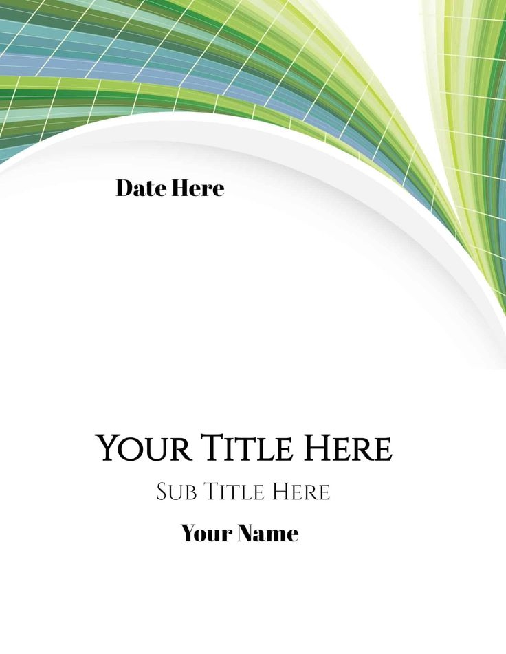 Free Printable Cover Pages That You Can Edit Online Add Your Own Text 