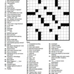 Free Printable Crosswords Medium Difficulty General Knowledge Free