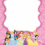 FREE Printable Disney Princess Ticket Invitation Template Princess