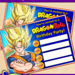 FREE Printable Dragon Ball Birthday Invitation Dragon Party