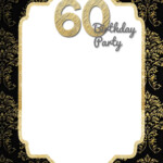 FREE Printable Elegant 60th Birthday Invitation Template FREE