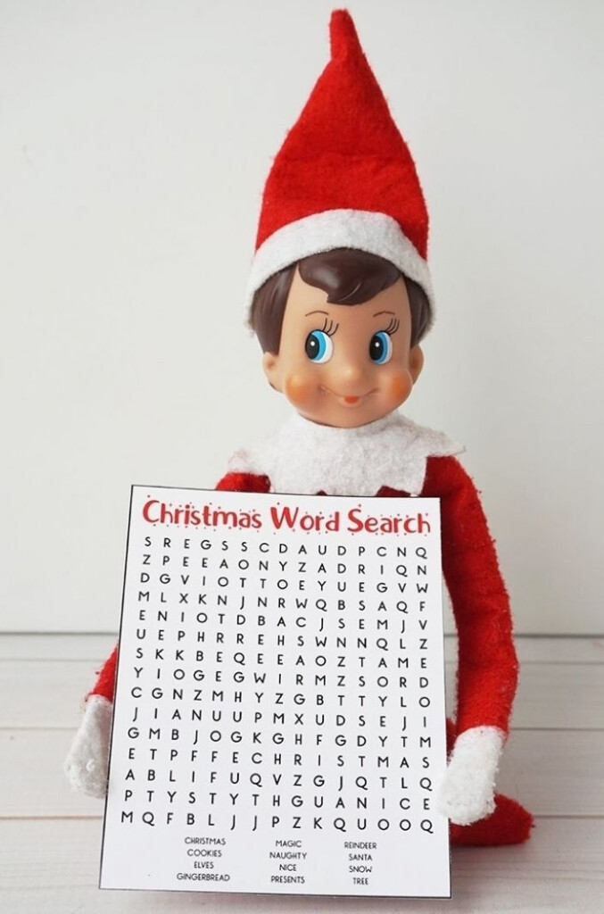 Free Printable Elf On The Shelf Activity Pages Elf On The Shelf 