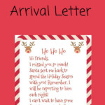 Free Printable Elf On The Shelf Arrival Letter Elf On Shelf Letter