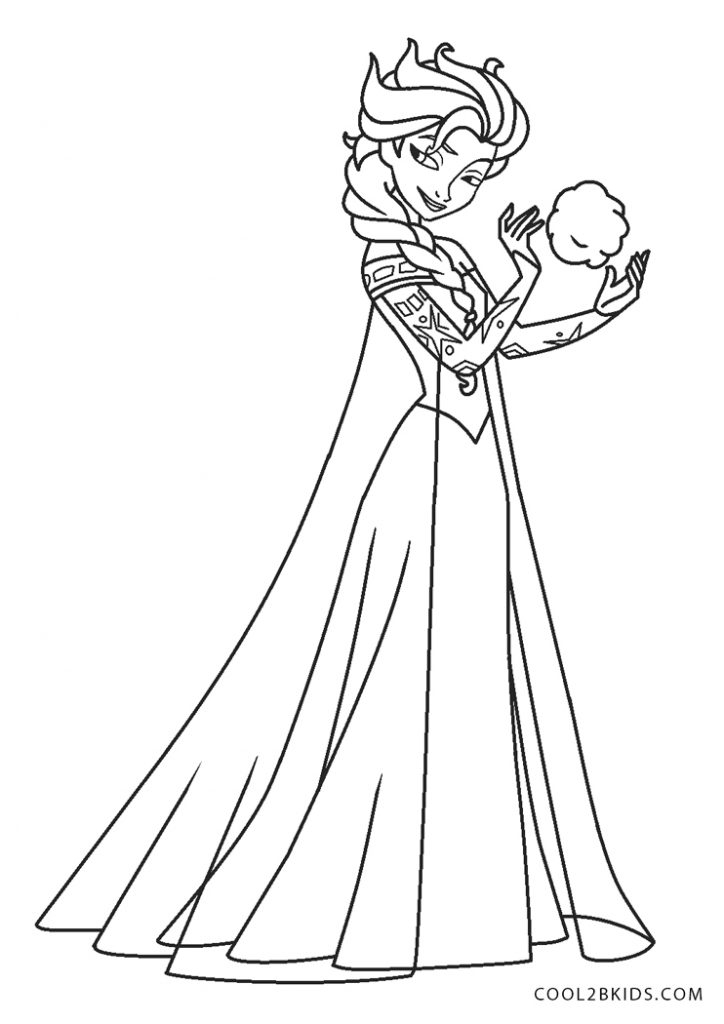 Free Printable Elsa Coloring Pages For Kids