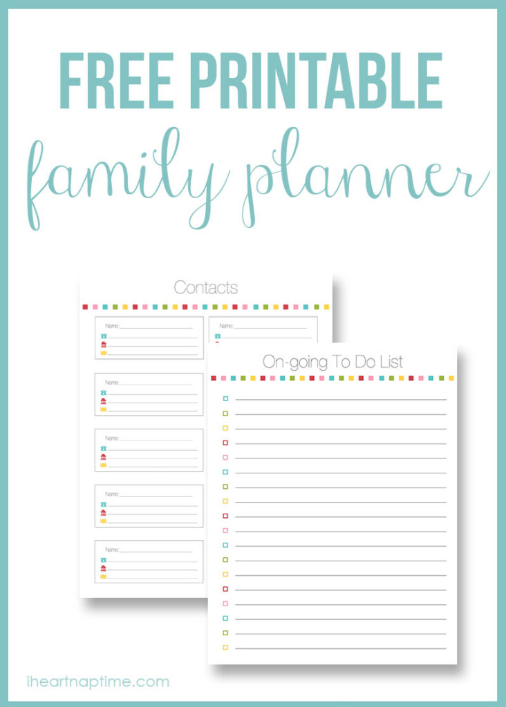 Free Printable Family Planner Free Homeschool Deals