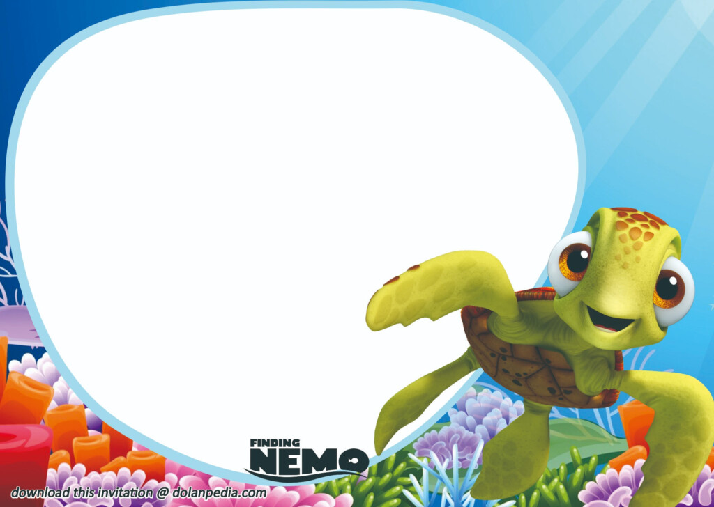 Free Printable Finding Nemo Birthday Invitation Template Dolanpedia