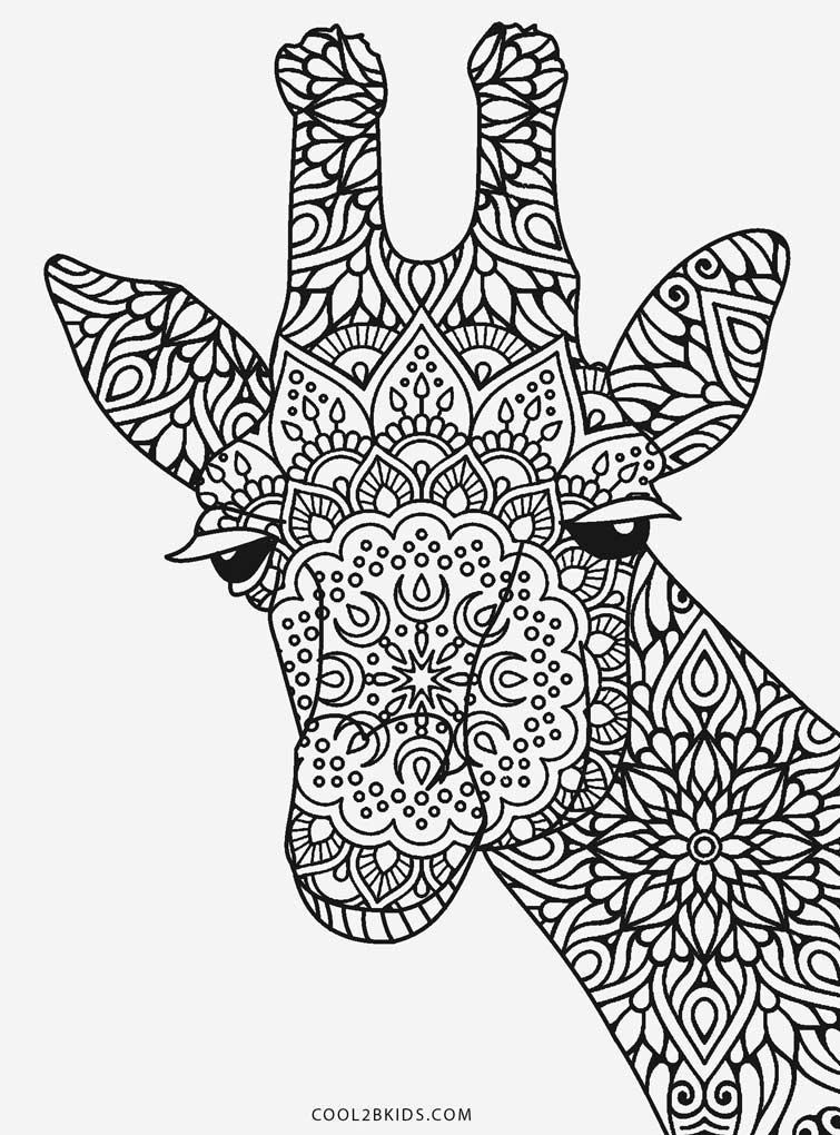 Free Printable Giraffe Coloring Pages For Kids