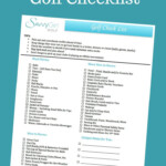 Free Printable Golf Checklist Savvy Girl Golf Golf Grip Golf Tips