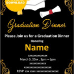 Free Printable Graduation Dinner Invitations Templates Graduation